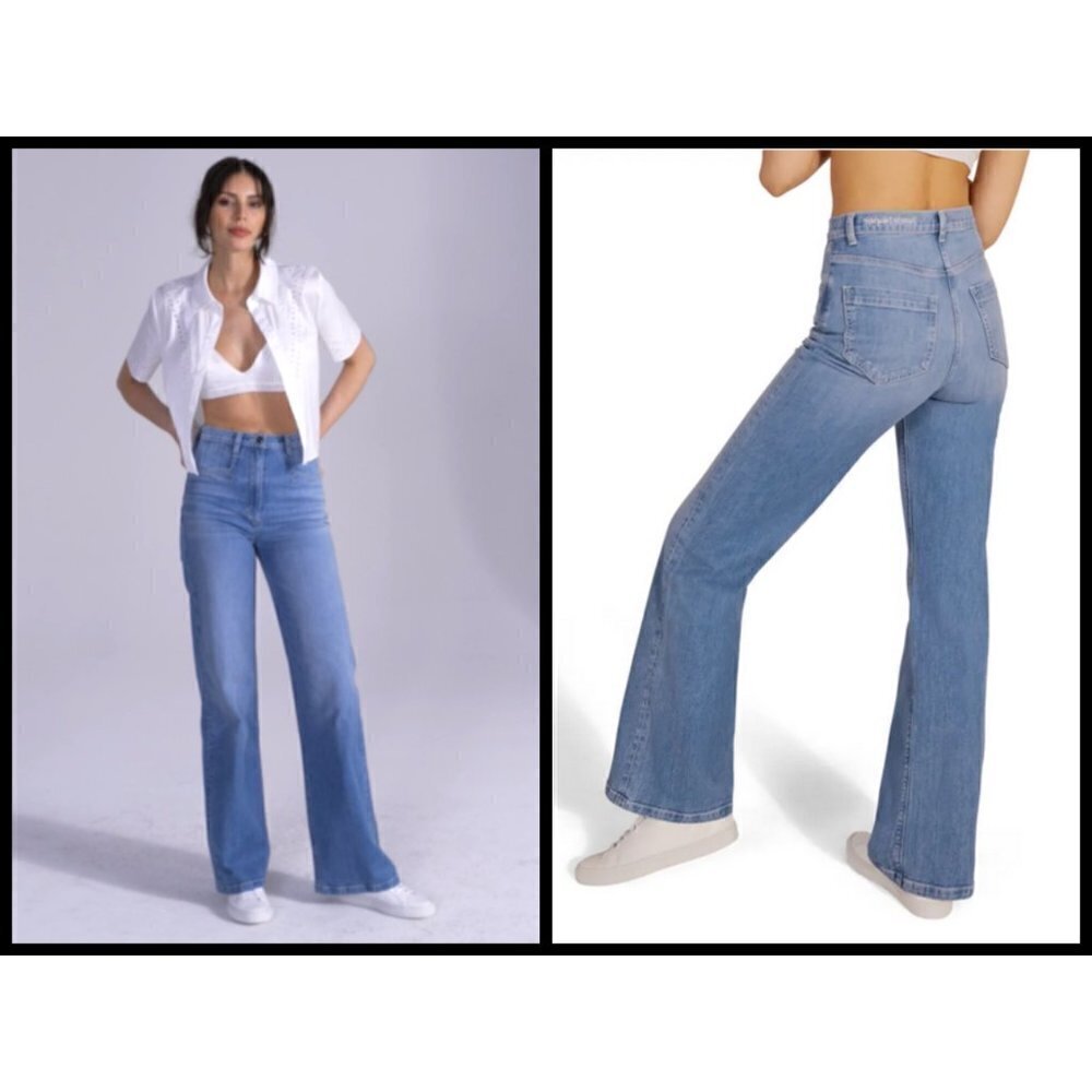 💕FAVORITE DAUGHTER💕 The Jordie Super High Rise Wide Leg Jeans ~ Madrid 26 NWT